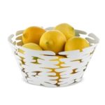BM10/21 W BARKET CESTO REDONDO ACERO Y RESINA BLANCO 21cm | ALESSI - Imagen 2
