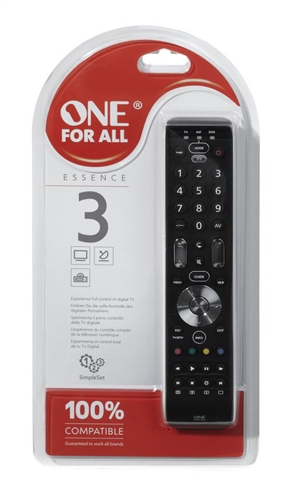 One For All/URC6440 - Mando a distancia Universal Simple 4, Control remoto  universal para 4 dispositivos