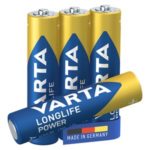 4903121414 PILAS ALCALINAS LR03 AAA LONGLIFE POWER 4UDS | VARTA