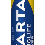 4903121414 PILAS ALCALINAS LR03 AAA LONGLIFE POWER 4UDS | VARTA - Imagen 3
