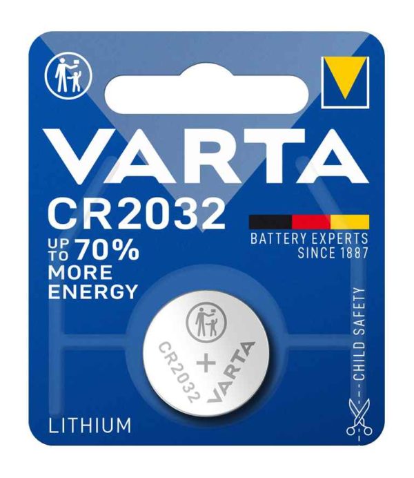 6032112401 PILA DE BOTÓN LITIO CR2032 220MAH 1UD | VARTA - Imagen 2