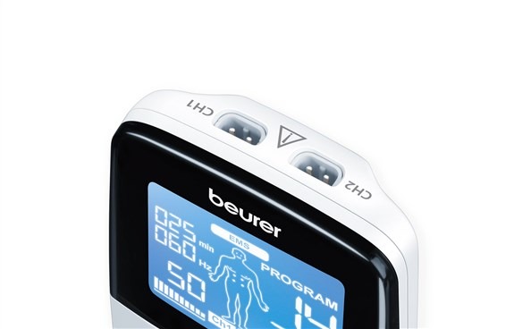 EMS Electroestimulador digital TENS/EMS de Beurer EM 49 Para tratamiento de  dolores, fortalecimiento muscular y masaje Código