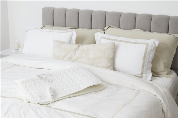 Calienta camas eléctrico doble con tres niveles de temperatura en color  blanco TS26 Beurer