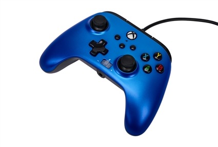 Mando  PowerA Enhanced, Para mando Xbox Series X/S, Diseño Arc Lighting,  Cable, USB, Jack 3.5 mm, Azul