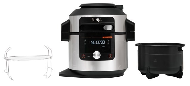 Ninja Foodi MAX Olla eléctrica multifunción con SmartLid, 7,5 l, 12  funciones de cocción en