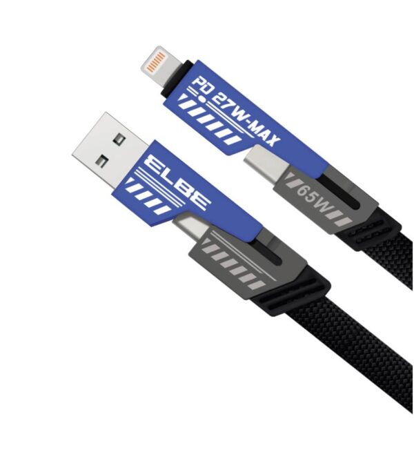 CA-1502-MULTI CABLE 4 EN 1TIPO C / USB / LIGHTNING | ELBE