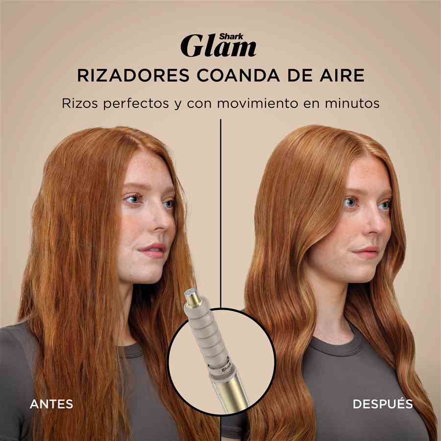 HD6051SEU MOLDEADOR Y SECADOR CON PLANCHA SHARK GLAM PARA ALISADO SIN FRIZZ Y ONDAS DORADO | SHARK - Imagen 11
