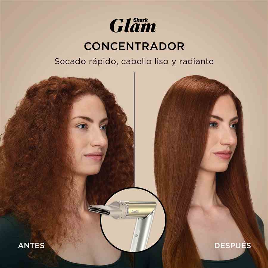 HD6051SEU MOLDEADOR Y SECADOR CON PLANCHA SHARK GLAM PARA ALISADO SIN FRIZZ Y ONDAS DORADO | SHARK - Imagen 13